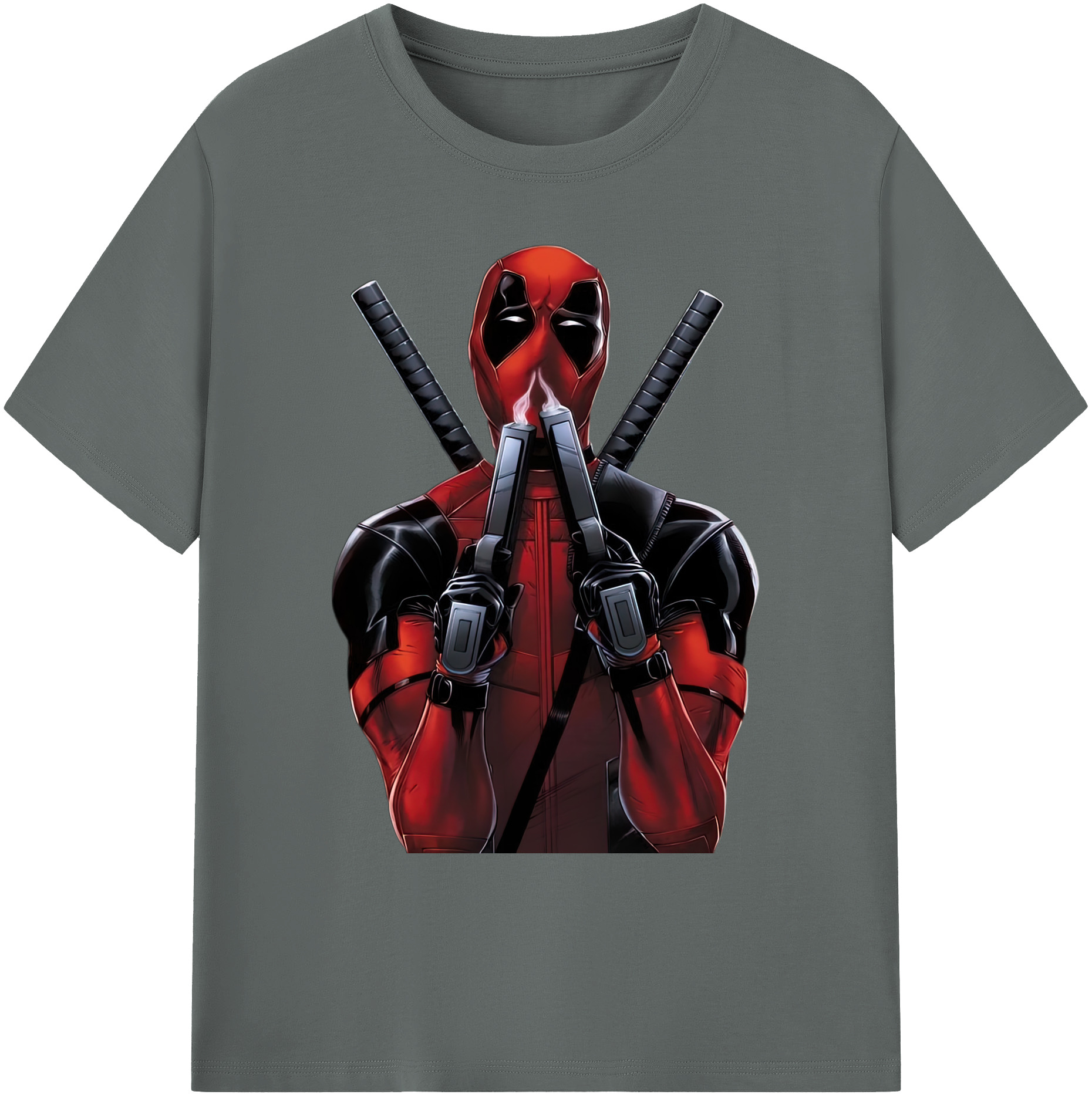 （画像用） Deadpool デッドプール 綿100％ メンズ半袖Tシャツ｜肌触りやわらか＆通気性